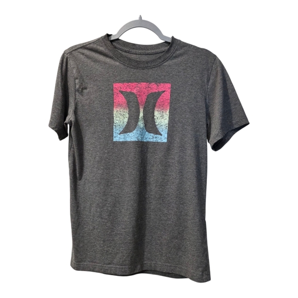 Hurley Other - Hurley Boy's Short Sleeve 18/20 Grey T Shirt With Logo Print On Front